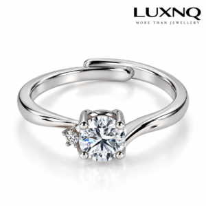 LUXNQ Moissanite Solitaire Ring