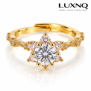 LUXNQ Moissanite Spark Ring